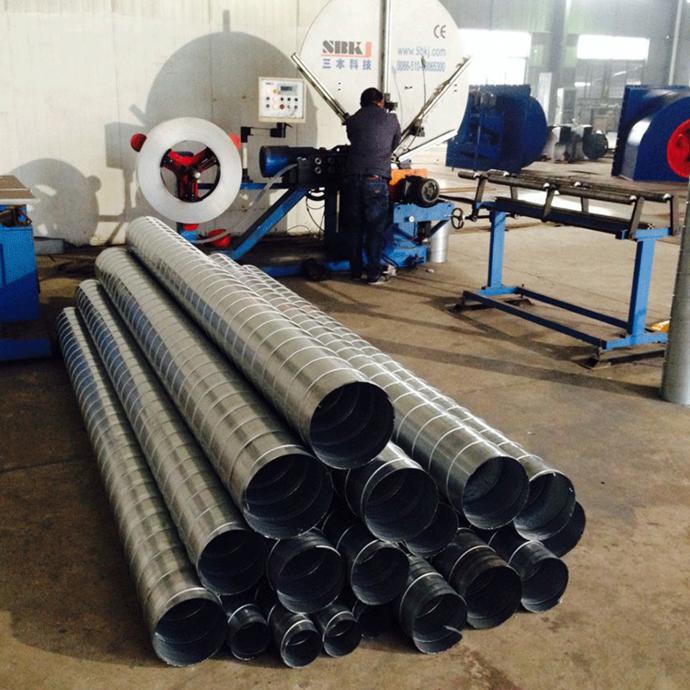 江蘇清風通用機械 專業螺旋風管廠家，鍍鋅風管直銷，高清細節圖與設備銷售一覽